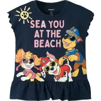 Name It Mini Topp - NmfMina - Paw Patrol - Navy Blazer m. Glitter - - 3 år (98) - Singlet