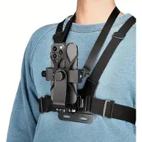 Mtp Products Anti-Shake 360° roterbar brystrem med telefonholder - svart