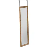 5 Five speil til veggoppheng, bambusramme, 110 x 30 x 1,5 cm