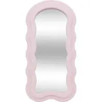 Atmosphera speil med rosa ramme volang 30 x 60 cm