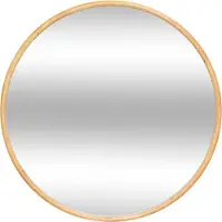 Atmosphera KIM veggspeil i treramme, Ø 75 cm