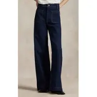 Ralph Lauren for woman. 211977962001 Navy Bootcut Jeans (34/32), Blue, Casual, Cotton, Denim
