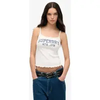 Superdry Ath Ess Graphic Pointele Ermeløs T-skjorte