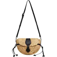 Pepe Jeans for woman. PL0300106 Saddie Coast brown handbag (OSFA), Casual, Jute