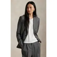 Ralph Lauren for woman. 211971389001 Grey wool blend blazer (36), Casual, Classic