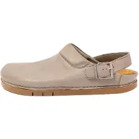 Art unisex. 1202411EW003_039 Leather clogs Roma Cinder grey (45), Flat, Buckle, Casual