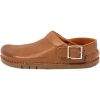 Art unisex. 120241123003_023 Leather Clogs 2024 Kassel brown (44), Flat, Buckle, Casual