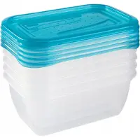 CARUNO Fredo Fresh oppbevaringsbokser 0,5 L – 5 stk. – transparent/blå