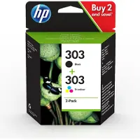 HP 303 / 3YM92AE 2-Pack Black and Color Ink