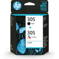 HP 305 / 6ZD17AE 2-Pack Tri-color + Black Ink