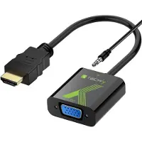 Techly IDATA HDMI-VGA2A HDMI til VGA-adapter, 0,15 m, 1920 x 1200, 3,5 mm lyd