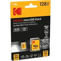 Kodak Msd 128gb Uhs-ii U3 V60 Pro +adapt Minnekort