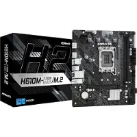 Asrock H610M-H2/M.2 - Hovedkort - micro ATX - LGA1700-sokkel - H610 Chipset - USB 3.2 Gen 1 - Gigabit LAN - innbygd grafikk (CPU kreves) - HD-lyd (8-kanalers)