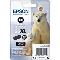 Epson 26XL - 8.7 ml - XL - fotosort - original - blister - blekkpatron - for Expression Premium XP-510, 520, 600, 605, 610, 615, 620, 625, 700, 710...