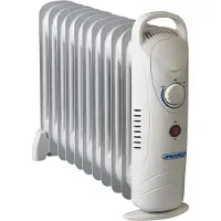 Adler Home MS 7806, Olje-elektrisk romvarmer, Olje, Olje, Innendørs, Gulv, Hvit