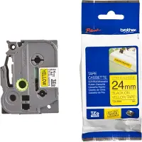 Brother TZeS tape 24mmx8m strong black/yellow