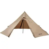 Vevor Varmt telt for 2 personer, bærbart vintertipitelt med komfyruttak, vanntette campingtelt, lette 4-sesongs lytelt for fotturer, fiske, backpacking, S-størrelse