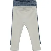 Pippi Baby Pippi Leggings - 2-pack - Blue Mirage - - 68 - Leggings