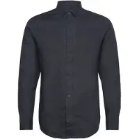 Armani Exchange for man. XM001221AF14619UB101 Shirt Fit Linen navy (M), Casual, Party, Classic, Long sleeve