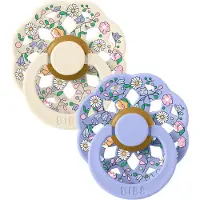 BIBS x Liberty Böhmen Smokker - Str. 1 - Rund - 2-pack - Chloe - - - 0-6 md - Smokk