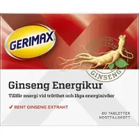 Gerimax Ginseng Energikur, 60 tabletter