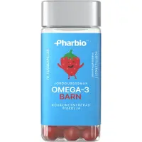 Pharbio Omega-3 Barn, 60 tyggekaplser