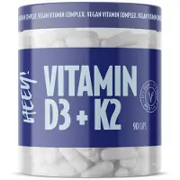 Heey! Vegansk Vitamin D3 + K2 med Superfruits 90 kapsler