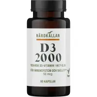 Närokällan D3 2000 Vegan 90 kapslar