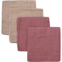 Pippi Stoffklutene - 4-pack - 65x65 cm - Visnet Rose/Beige - - OneSize - Gulpeklut