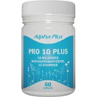 Alpha Plus Pro 10 Plus Melkesyrebakterier 60 kapsler