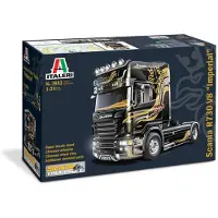 Italeri Scania R730 V8 Topline “Imperial”, Truck/trailer, Monteringssett, 1:24, Scania R730 V8, Alle kjønn, Plast