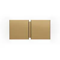 Wever & Ducre vegglampe CG Square beige, bredde 21 cm, 2 lyskilder