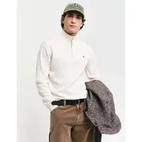 Gant Superfine Lambswool Genser Med Halv Glidelås