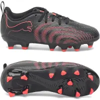 Puma Fotballsko - Fremtid 9 Play FG/AG Jr - Black/Gløder - - 30 - Fotballsko