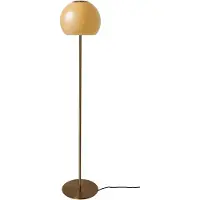 Frandsen Gulvlampe Ball Glass, ravfarget, glass, 130 cm, E27