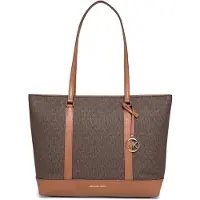 Michael Kors for woman. 30S6G3PT3B Monogrammed shopper bag (OSFA), Brown, Casual, Polyurethane