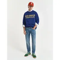 Gant for man. 1000260 Blue Slim Fit Jeans (38/34), Casual, Cotton, Denim, Sustainable