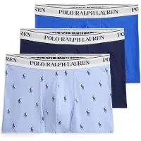Ralph Lauren for man. 714830299208 Set of 3 blue stretch cotton boxers (M), Homewear