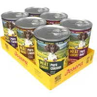 Josera Meatlovers Pure 6 x 800 g - Blandet pakke (4 sorter, nytt design)