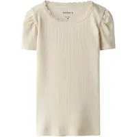 Name it T-skjorte - Rib - Noos - NmfKab - Summer Sand - - 5 år (110) - T-skjorte