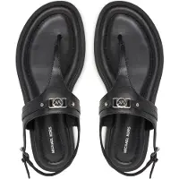 Michael Kors for woman. 40S5MAFS4L Leather Sandals Mandy black (38), Flat, Buckle, Casual