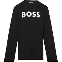 BOSS Genser - Svart m. Hvit - - 5 år (110) - Genser