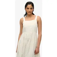 Superdry Statement Tiered Ermeløs Lang Kjole
