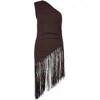 Gina Tricot  - Fringe top - Singleter - Brun - L - Dame