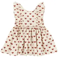 Konges Sløjd Kjole - Cianna Bow - Amour Rouge - - 9-10 år (134-140) - Kjole