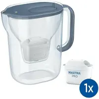 Brita Style Essential Xl Graphite + Mx Pro Pure Performance Filter Vannrensende Kanne