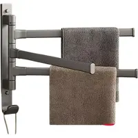 INF Roterende håndklestang Grey 3
