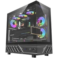 Darkflash DS950 PC-kabinett (svart) + 6 vifter