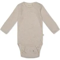 Thats Mine That's Mine Body - Petra - Rib - Light Brown Melert - - 1 år (80) - Langermet Body