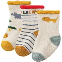 Liewood Sokker - 3-pack - Eloy - Safari/Sandy Mix - - 17/18 - Sokker